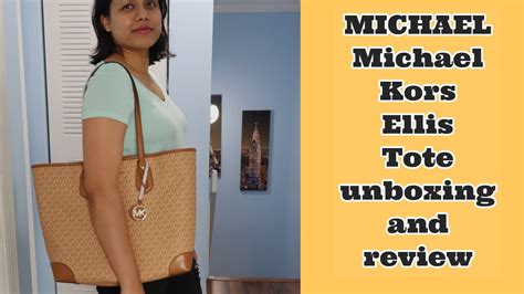 Michael Kors Ellis/Eva Tote I unboxing and review I Butternut/Gold